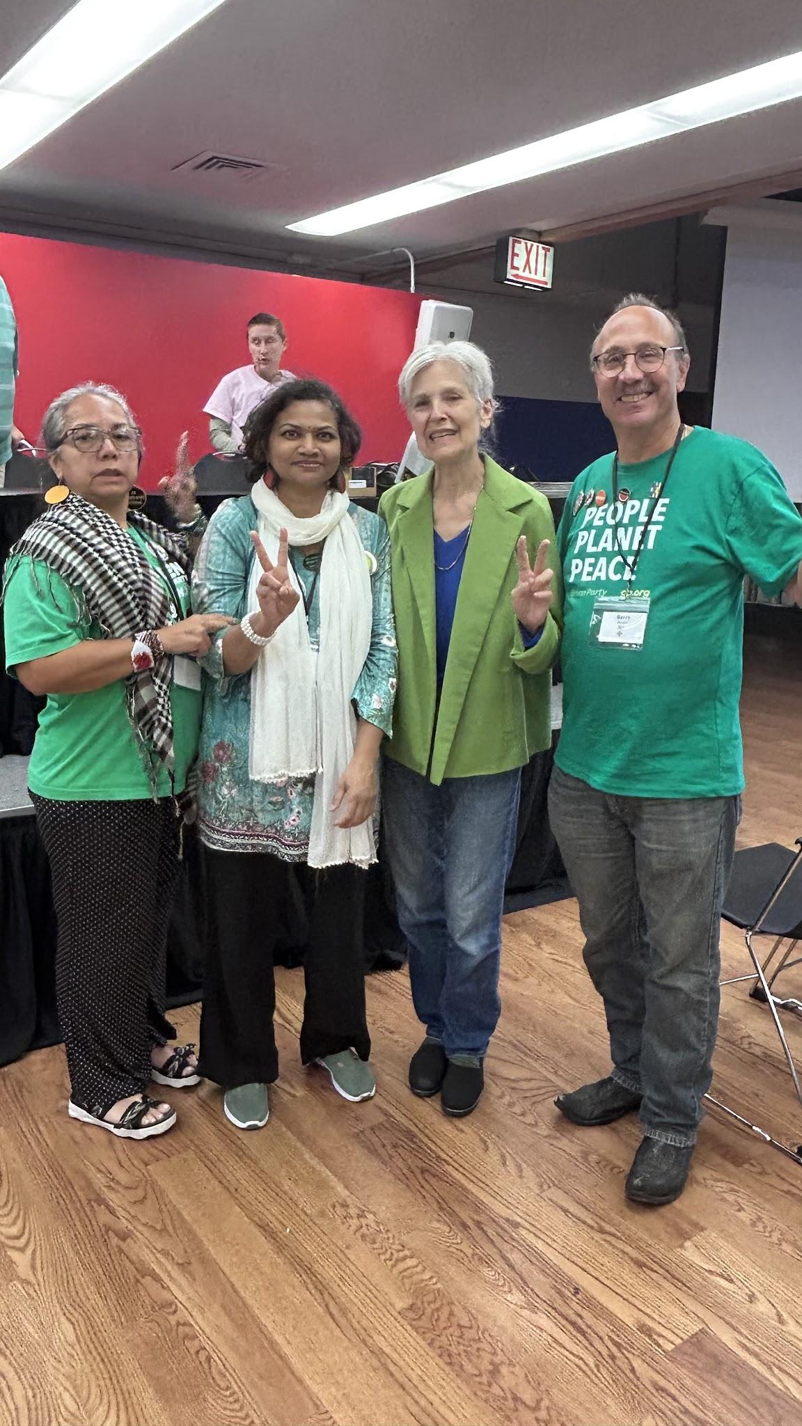 Savitha and Jill Stein at Green Party National Convention 2026